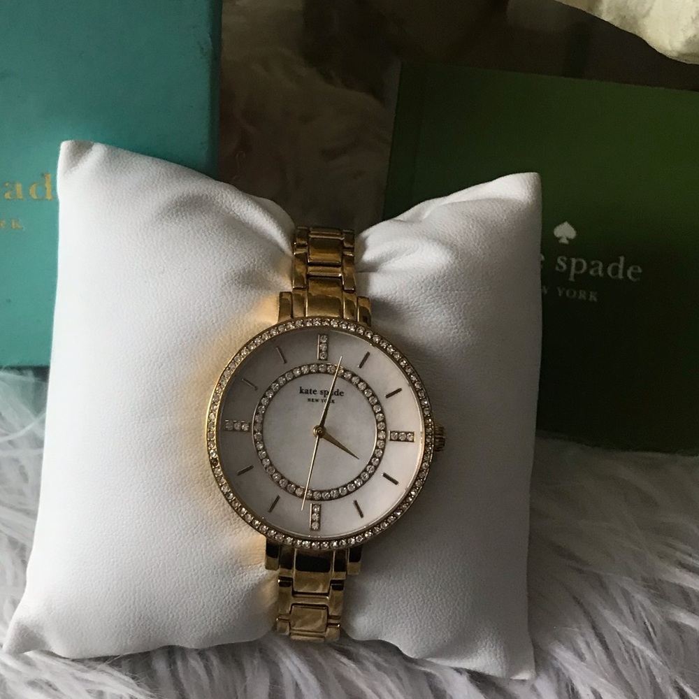 🧭Kate Spade Gramercy Pave crystals watch